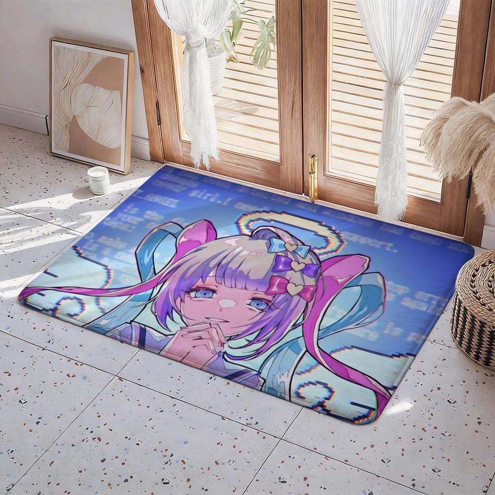 Game N Needy Girl Overdose Floor Mat Eco  Flannel Doormat Non Slip Odorless Indoor Floor Rug Soft Short Plush Home Mat