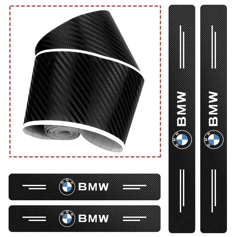 4 BUC Carbon Fibru Anti zgârieturi zgârietură Pedală Prag Ușă Mașină Protector Autocolante Pentru BMW F10 F13 F15 F16 F30 F34 F32 F31 E36 E60