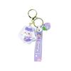Adorable Cute Cartoon Rabbit Keychain For Girls Acrylic Couple Keyring Gift