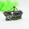Pirate Ship Aquarium Ornament - Glass Fish Tank Decor & Hiding Spot Resin Boat