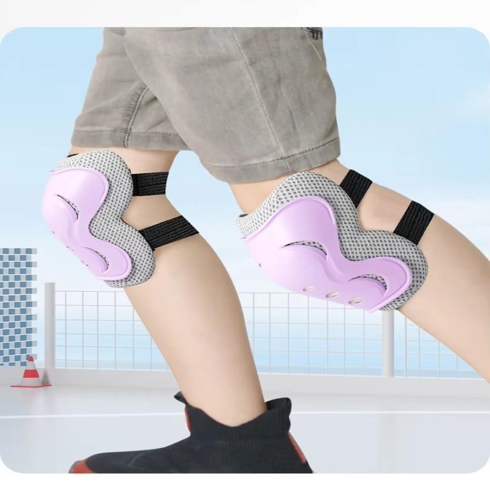 7Pcs/Set Adjustable Kids Knee Pads and Elbow Pads Thickened Safety Gear  Skateboard Sports