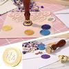 Round-shaped Copper Head 3D Relief Sealing Wax Copper Head for Gift Scrapbooking