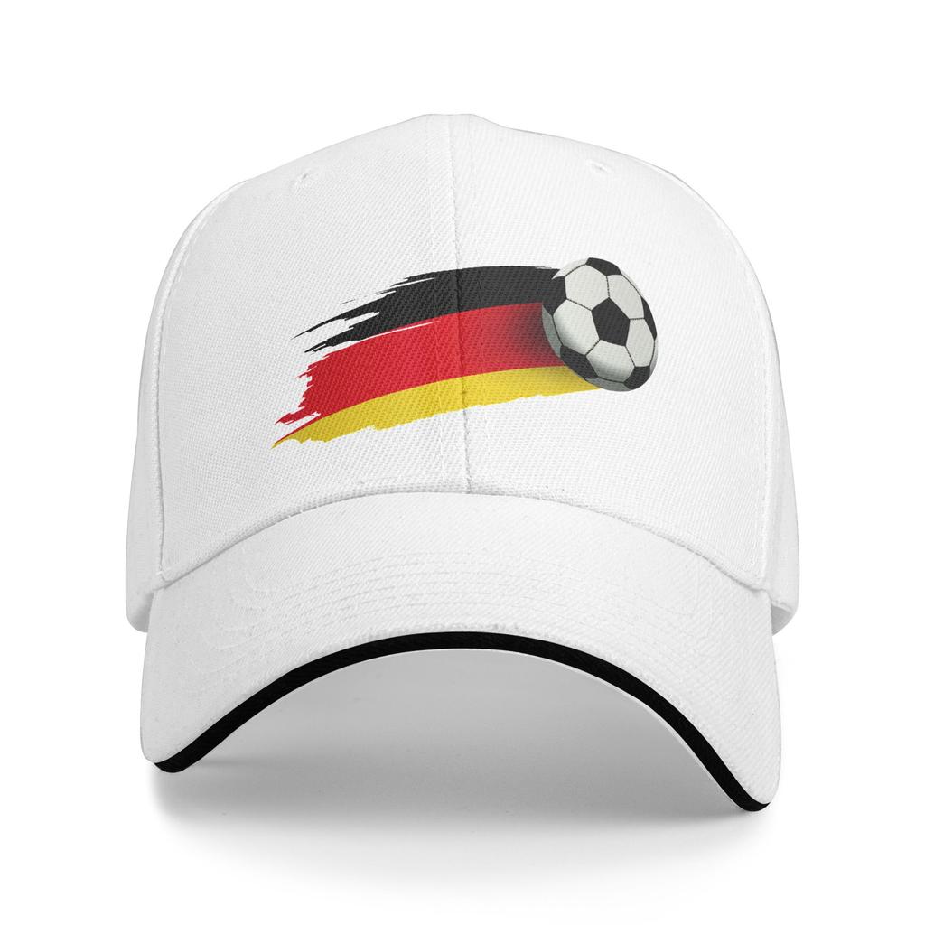 Women Unisex GerUnisexy Flag Soccer Ball Outdoor Hat  Sun Cap Casual Baseball Cap Sunscreen Hats