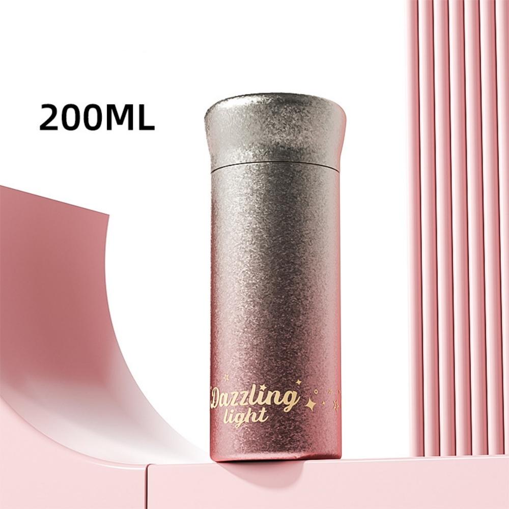 

Titanium Insulated Water Bottle Tea Thermoses Coffee Tumbler with Lid Leak Proof Lightweight Portable for Students Travel Hiking 101-200ml рожевий