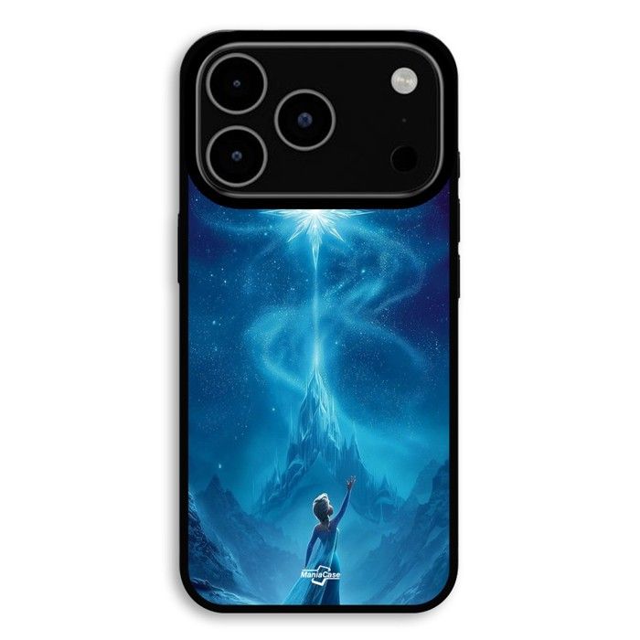 Hülle Für iPhone 18 Pro Die Eiskönigin Elsa Stern Magisch Blaues Universum Disney Maniacase schwarz