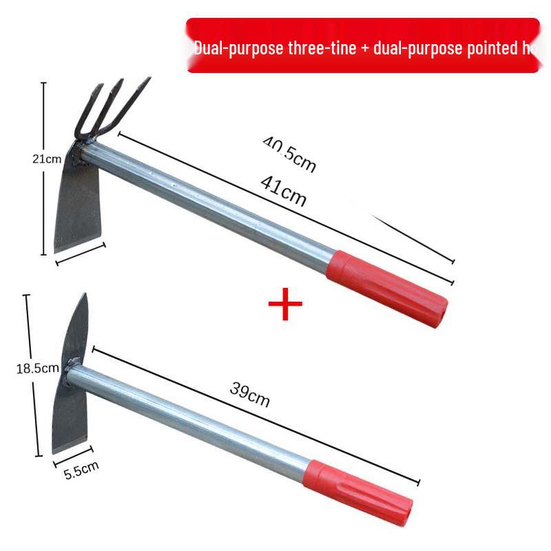 Multifunctional Stainless Steel Gardening Hoe for Planting, Weeding, and Digging 