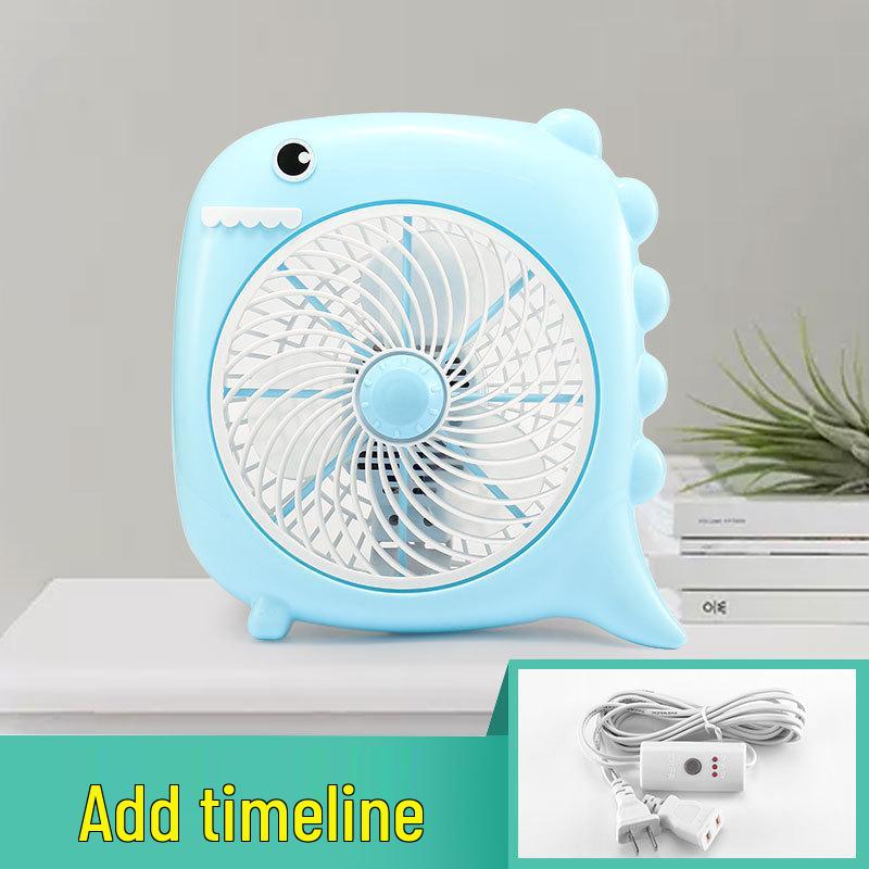 Compact Cartoon Electric Desk Fan for Student Dorms and Bedrooms