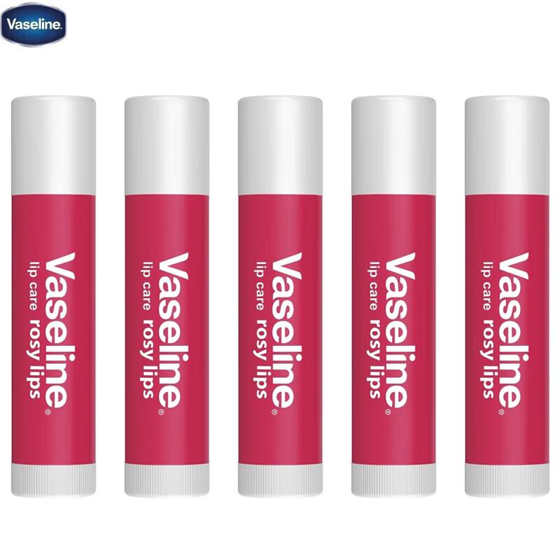 Vaseline Rose Lip Balm 5-Pack