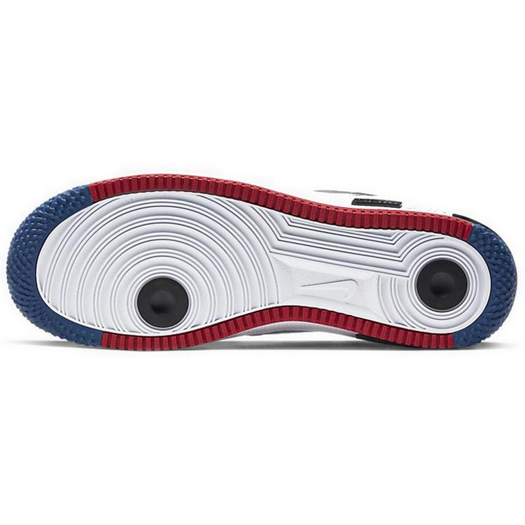 New Nike Air Force 1 Low React Black White Gym Red Gym Blue CT1020-001