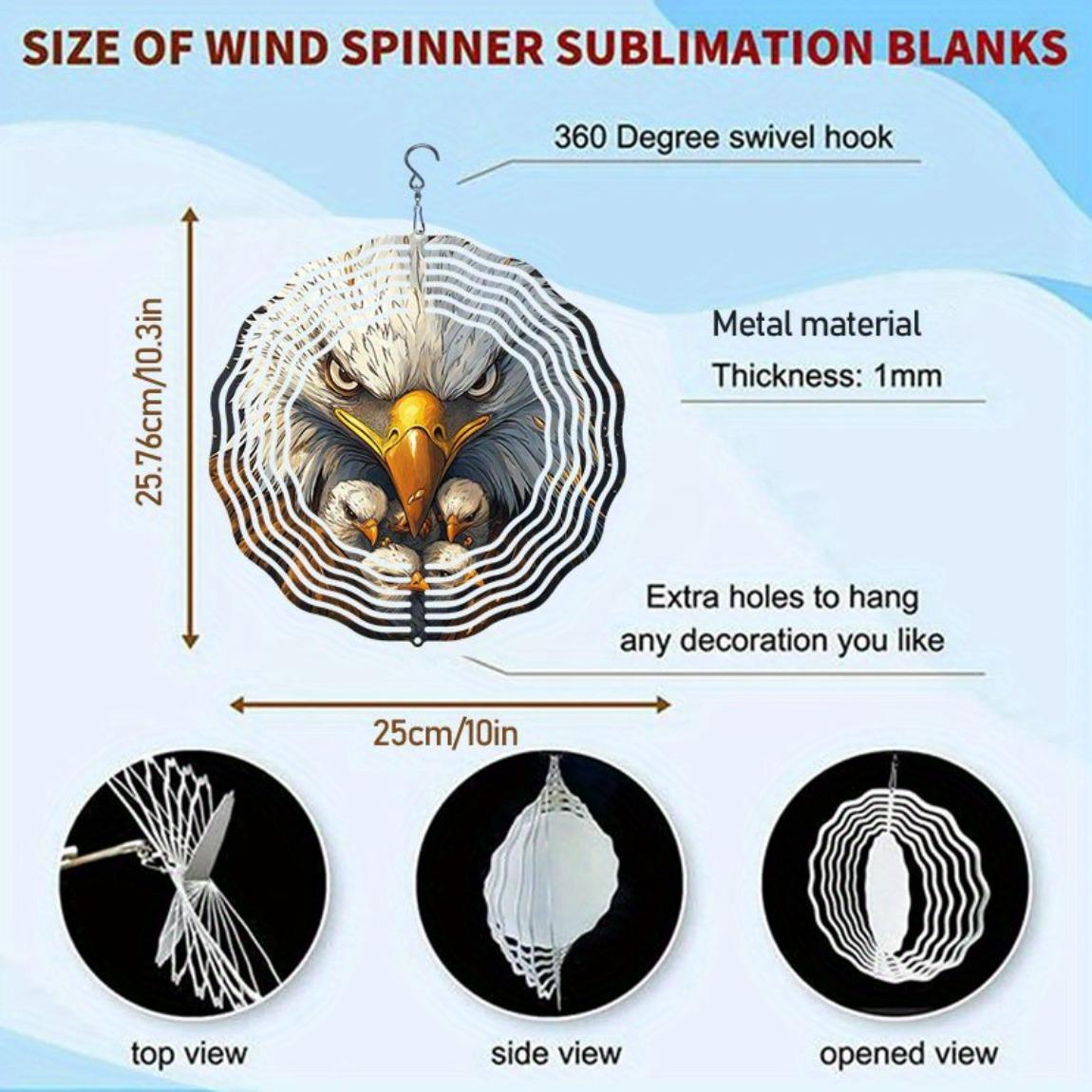 

Орёл Колокольчик Ветра Уличный Декор для Сада Вращающийся на 360 градусов Крючок Красочное Светоотражающее Произведение Искусства Прочная Металлическая Конструкция для Патио Двора Балкона Не Требуется Электричество