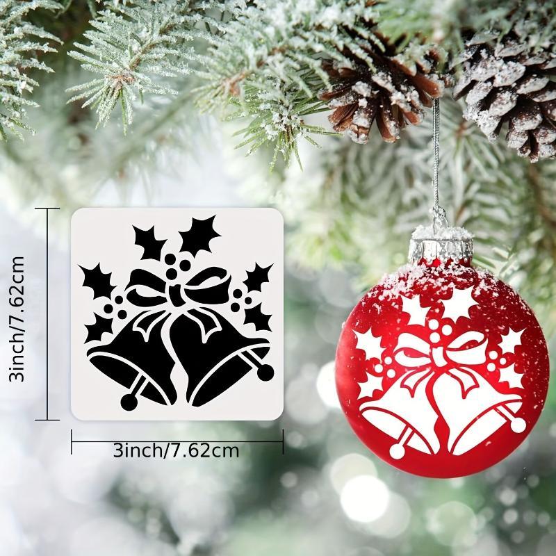 24 Stück Weihnachtsmotiv Malvorlagen Wiederverwendbar DIY Zeichenschablone für Scrapbook Wandkunst Handwerk Dekoration