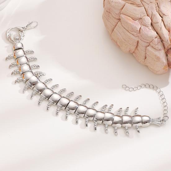 Men Bracelet Adjustable Chain Length Comfortable Fit Punk-Style Insert Design Bracelet Men Women Jewelry
