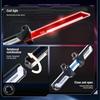 Non-Toxic Double-Bladed Lightsaber Extendable Light-Up Sword Toy Led Flashing Stress Relief Toy For Children Kids Interactive Cosplay Birthday