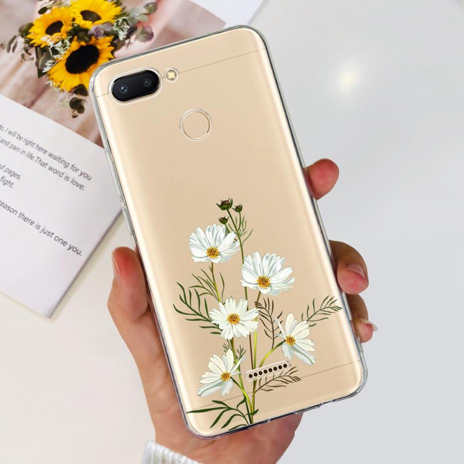 For Xiaomi Redmi 6 6A Case Cute Painted Cover Clear Silicone Phone Case Soft TPU Shell For Redmi 6A Redmi6 Redmi6A Fundas Bumper