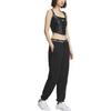 adidas Originals X Feifei Ruan Collaboration FW23 Fleece Pleated Drawstring Knit Sports Pants Women Bottoms Black IX4239