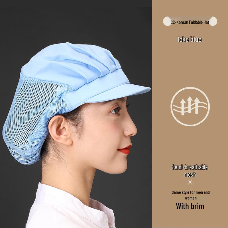 Unisex Atmungsaktive Mesh Kochmütze für Küche und Catering, Anti-Öl, Haarschutz