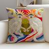 Paige Gemmel MonkeyS Cushion Cover Breathable and skinfriendly linen pillowcase square removable and washable cushion