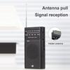 Vollband-AM-FM-Radio, batteriebetrieben, tragbares Zeigerradio, 3,5-mm-AUX, Kompaktradio-Player, HIFI-Teleskopantenne für ältere Menschen