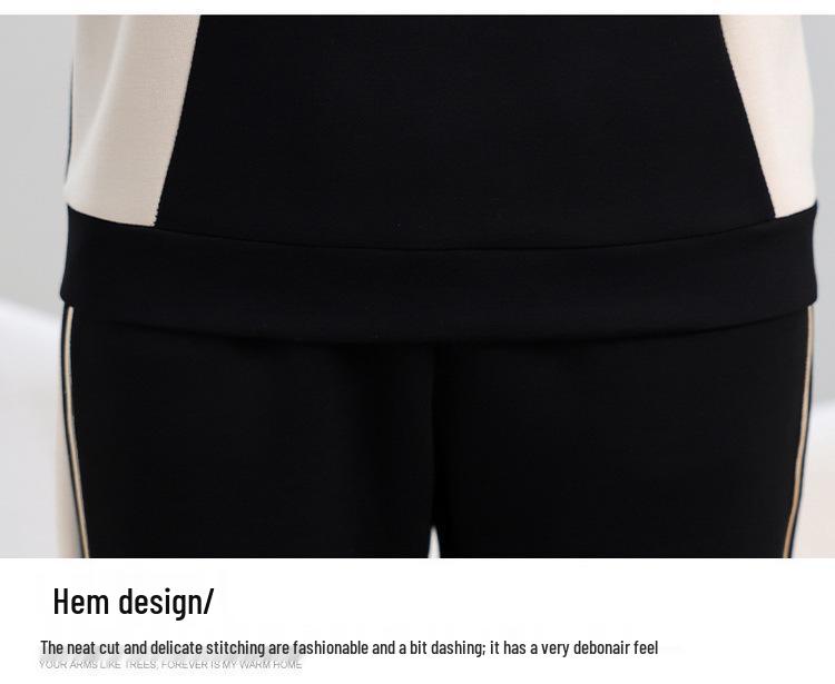 2024 Women's Casual Slimming Sportswear Set: Elegant Two-Piece for Spring & Autumn