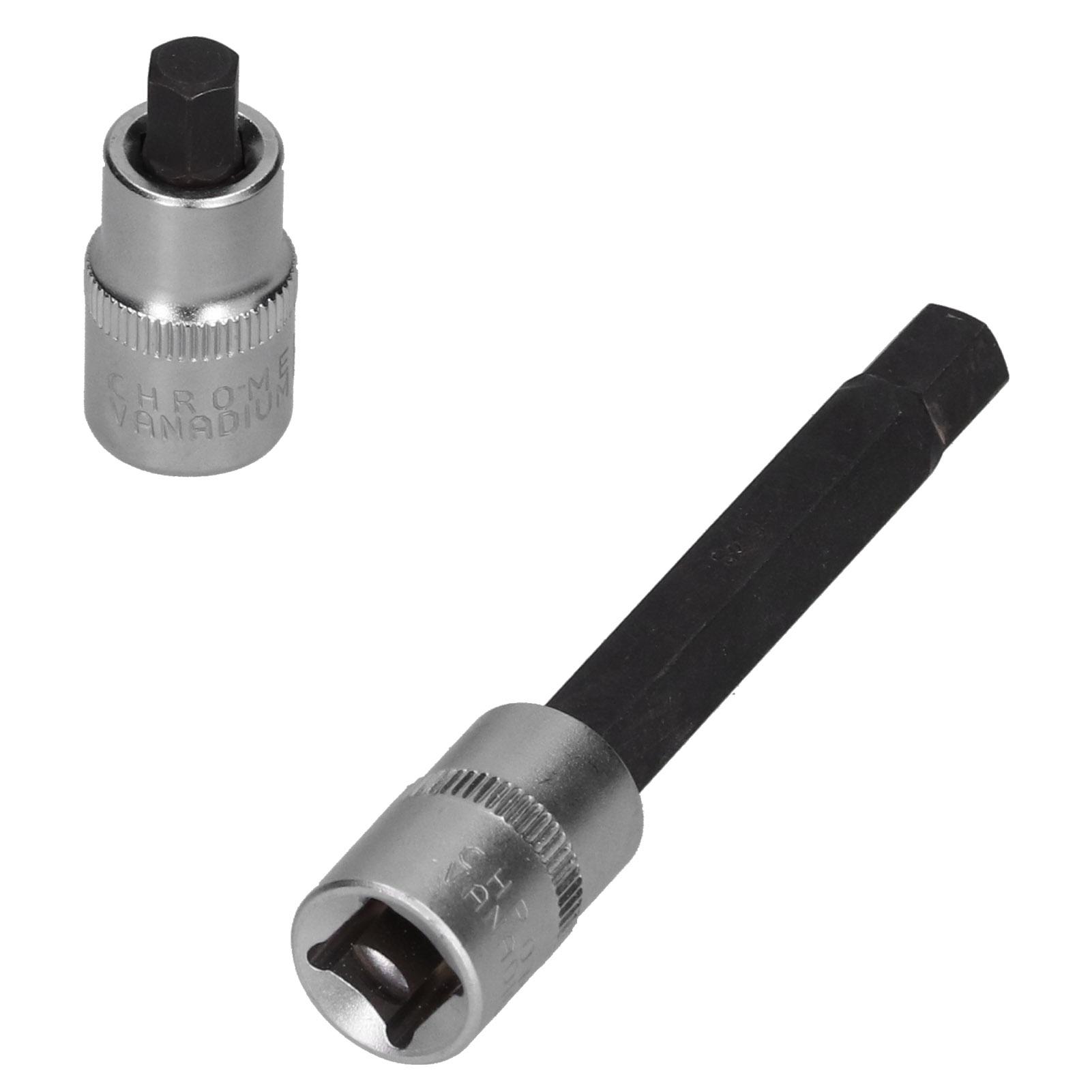 

2pcs Hex Brake Caliper Socket 38in Drive Long Short Tool Replacement for Mercedes