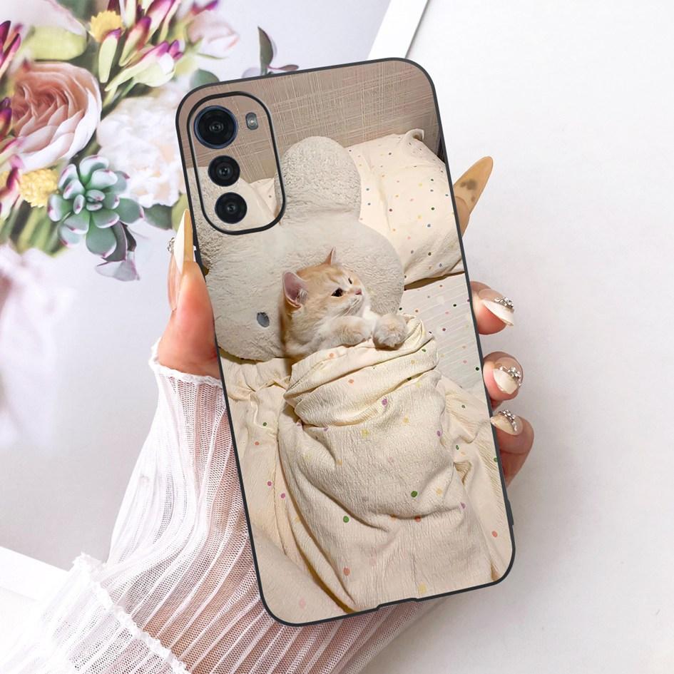 Silicone Case For Motorola Moto E32 E32s Cover Fashion Cartoon Dragon Painted Fundas Soft TPU Bumper For MotoE32 MotoE32s Casing