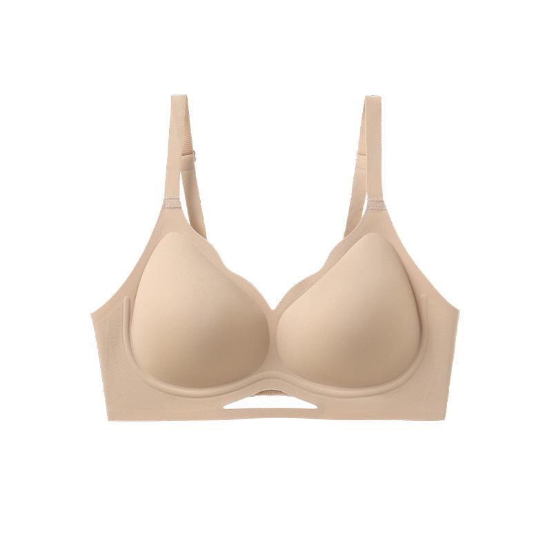 2025 New Style Red Wire-Free Bra: Seamless Underwear for Large Busts, Enhances Shape, Lifts, Controls Side Bulge, Anti-Sagging Effect