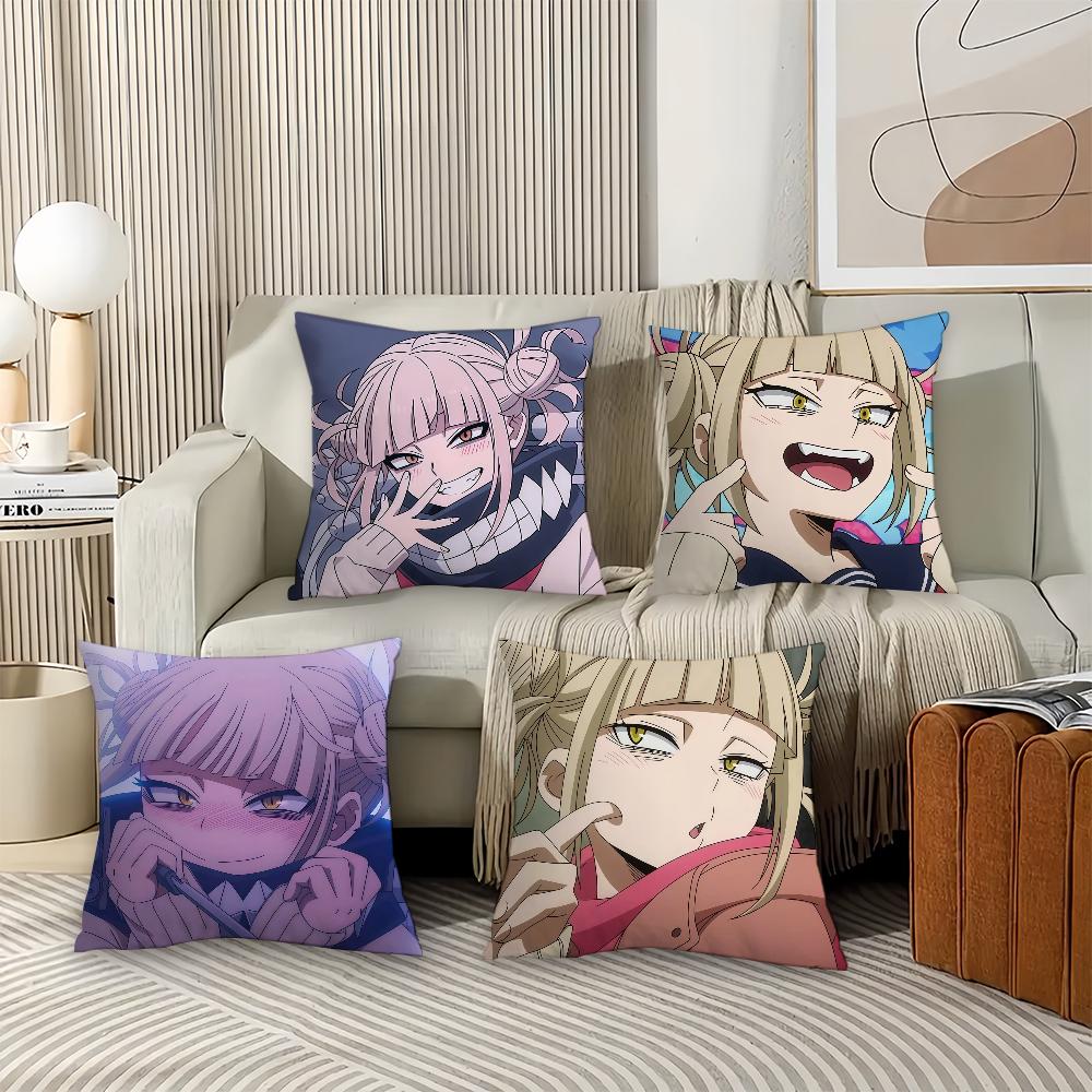 M-My H-Hero A-Academia H-Himiko T-Tog  Pillow Case Office Cushions Suitable For Sofa Car Bedroom Decorative Cushion Cover