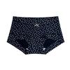 Ladies Spring and Autumn New Floral Bow Pure Cotton 10A Bacteriostatic Extended Package Hip Mid Waist Small Flat Angle Briefs