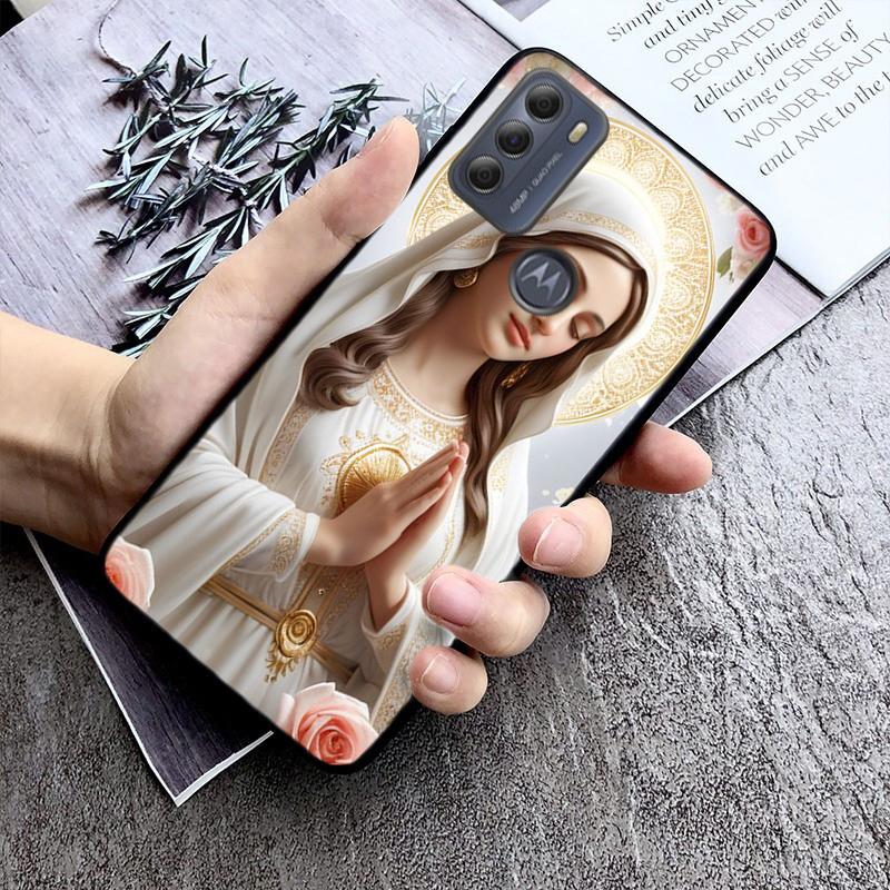 Virgin Mary Phone Case For Moto Edge 60 50 40 Pro 60 50 40 30 Ultra Neo Fusion Moto G Stylus G