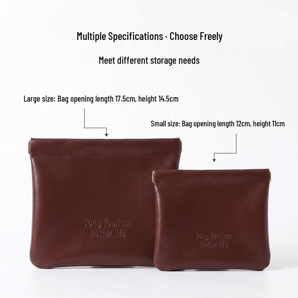 Compact PU Travel Organizer: Lipstick, Makeup & Menstrual Pad Storage Bag