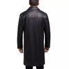 Overcoat Black Handmade Business Leather Trench Coat Stylish Men's Real Lambskin