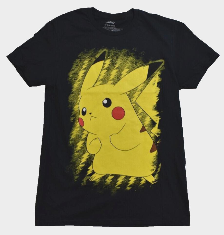 Pokemon Men Pokémon Pikachu Electric Static Power Shirt New Small S