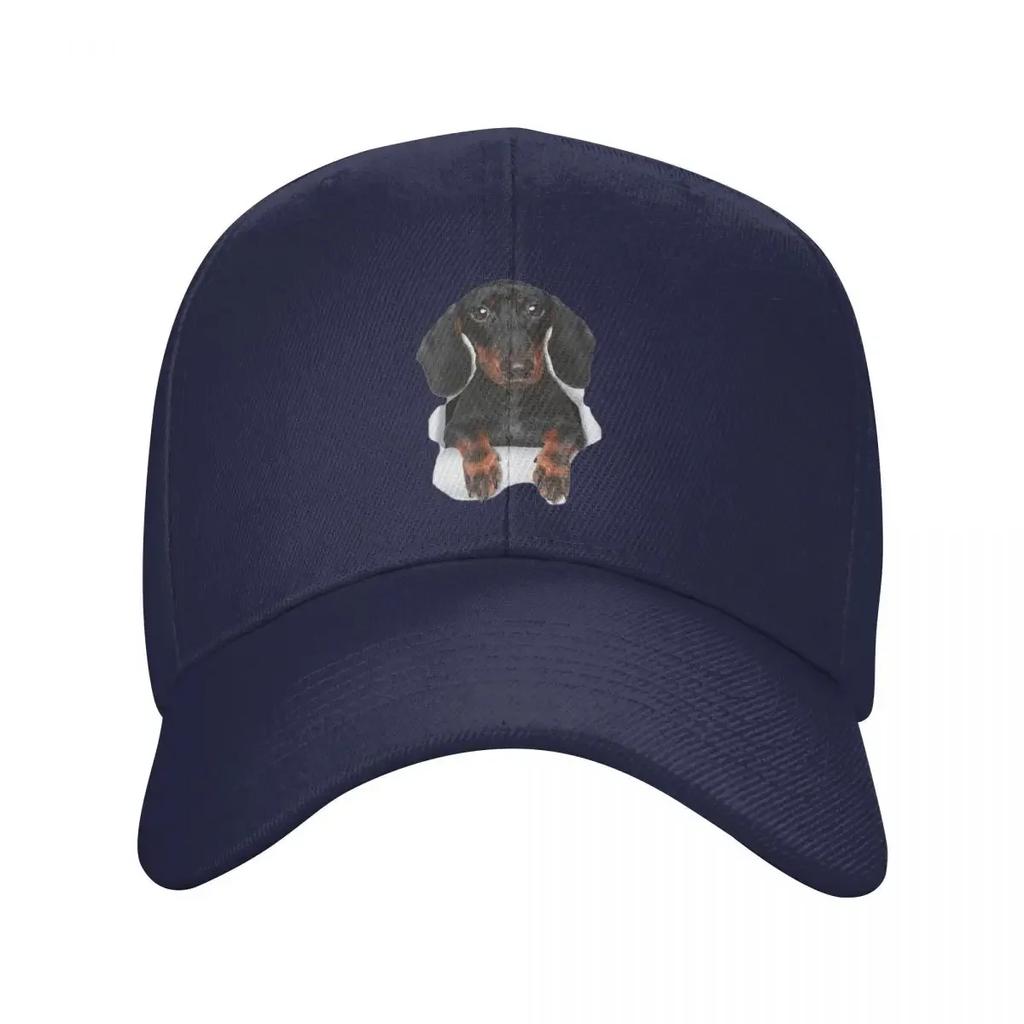 Custom Cool Dachshund Baseball Cap Women Unisex Adjustable Adult Badger Sausage Wiener Dog Dad Hat Hip Hop Sun Hat