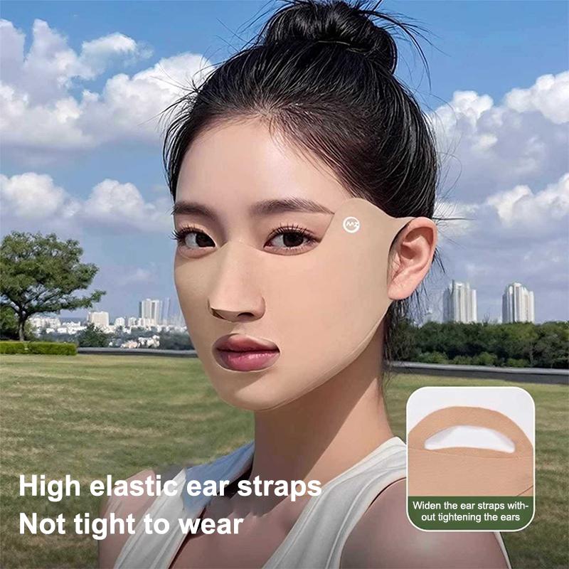 2Pcs New Breathable Ice Silk Mask Washable Dustproof Sunscreen Mask Anti-Uv Riding Face Mask Protect The Corners Of The Eyes