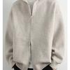 Legible Autumn Winter Casual Sweaters Men Solid Color Hooded Sweatercoats Male Loose Zip-up Knitted Cardigan Man