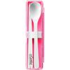 Asvel C-Lantas Chopsticks and Spoon Set, Pink, 3637