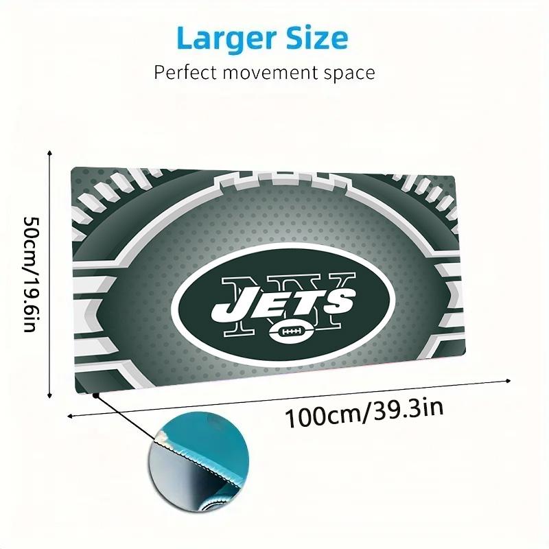 New york jets Color Mouse Pad Large Gaming Table Cushion Non-slip Laptop Tablet Big Mousepad XXL Mat Mini PC Playmat With Lock edge