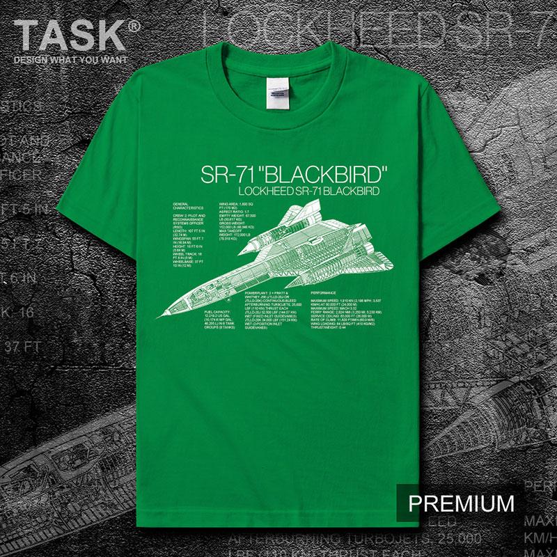 T-Shirt mit Aufdruck des US-Luftwaffen-Aufklärungsflugzeugs SR-71 Blackbird. Neu, 100 % Baumwolle, Rundhalsausschnitt, Kurzarm, lässiges Sommer-T-Shirt für Herren.