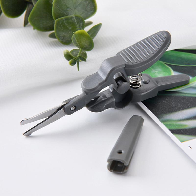 1Pcs Nose Ear Mustache Hair Remover Scissors Trimmer Round Safety Tips Facial