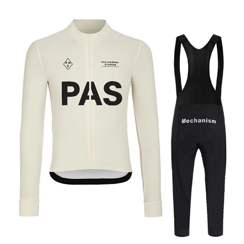 Mens Cycling Thermal Long Sleeve Jersey Bib Pants Set Breathable Warm Fleece Winter Bike Outfit XS