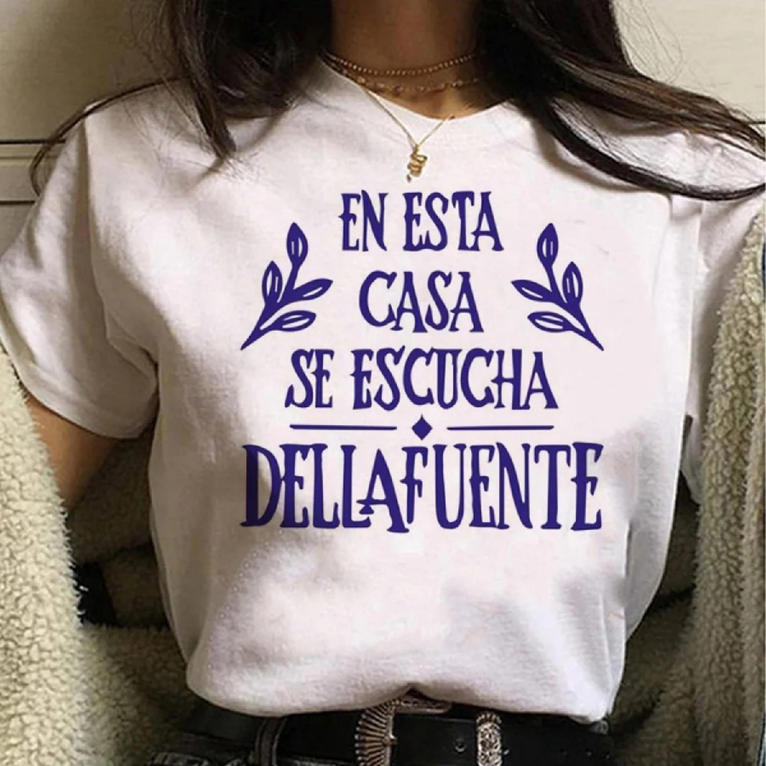 Dellafuente t shirt women Y2K t-shirts girl funny clothes S