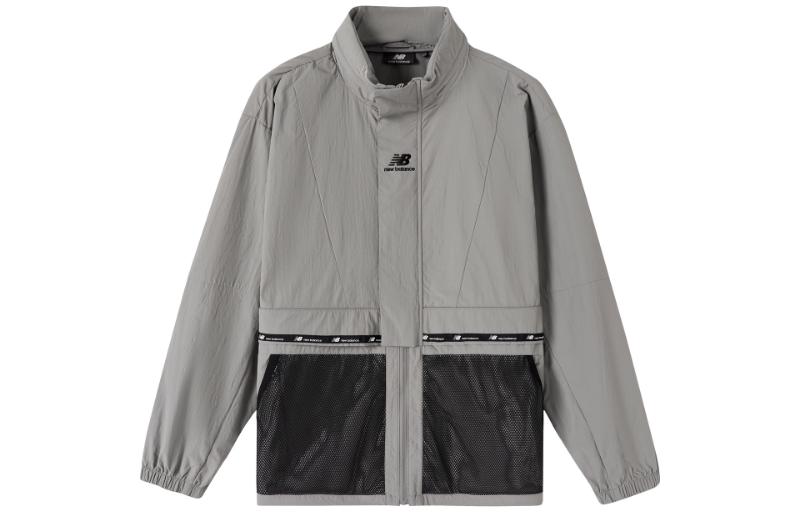 New Balance Jackets Unisex Gray Moderate NAA6N013-GR L