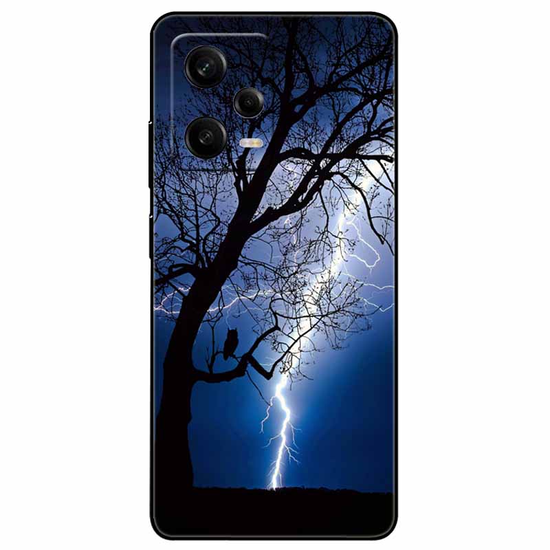

For Redmi Note 12 Pro 5G Case Note12 Covers TPU Black Silicone Starry Cover for Xiaomi Redmi Note 12 Pro+ 5G Plus Cartoon Soft Redmi Note 12 Pro 5G