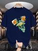 Cool Abstract Frog Sunglasses Graphic Unisexs Crew Neck T Shirt Watercolor Animal Print Soft Loose Street Tee For Creative Lovers
