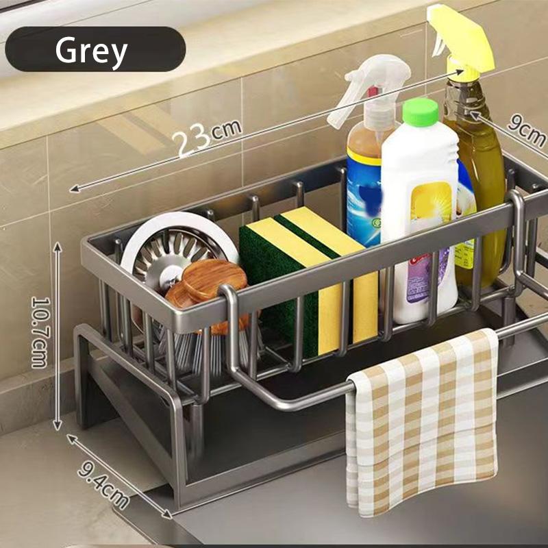 

Органайзер для слива кухонной раковины из АБС-пластика, самоосушающаяся полка для раковины, держатель для мыла, губки, подставка для полотенец, фильтр-корзины