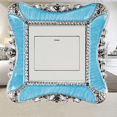Home Switch Cover Kwadratowy przełącznik Wall Light Socket Naklejka Dekoracja pokoju