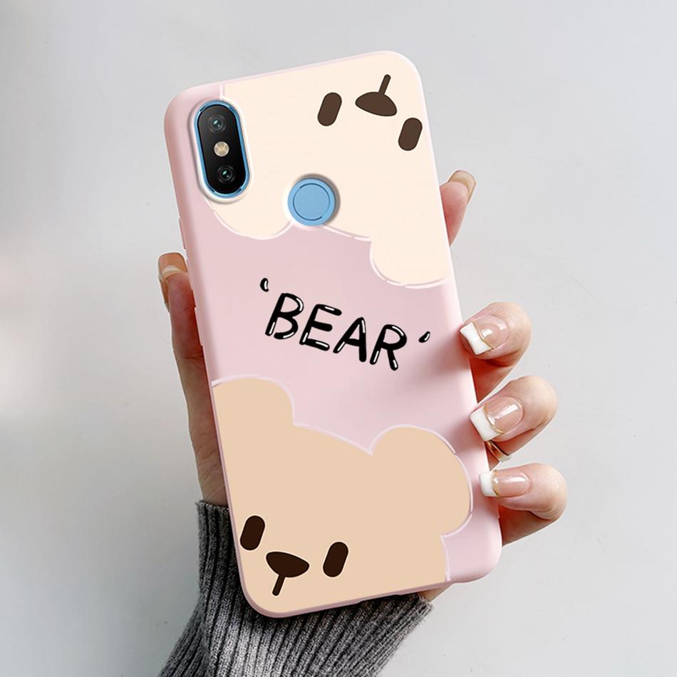 Case For Xiaomi Mi A2 Lite MiA2 Cute Bear Cartoon Frog Soft Silicone Phone Case Bumper For Xiaomi Mi A2 Lite A2lite Back Cover