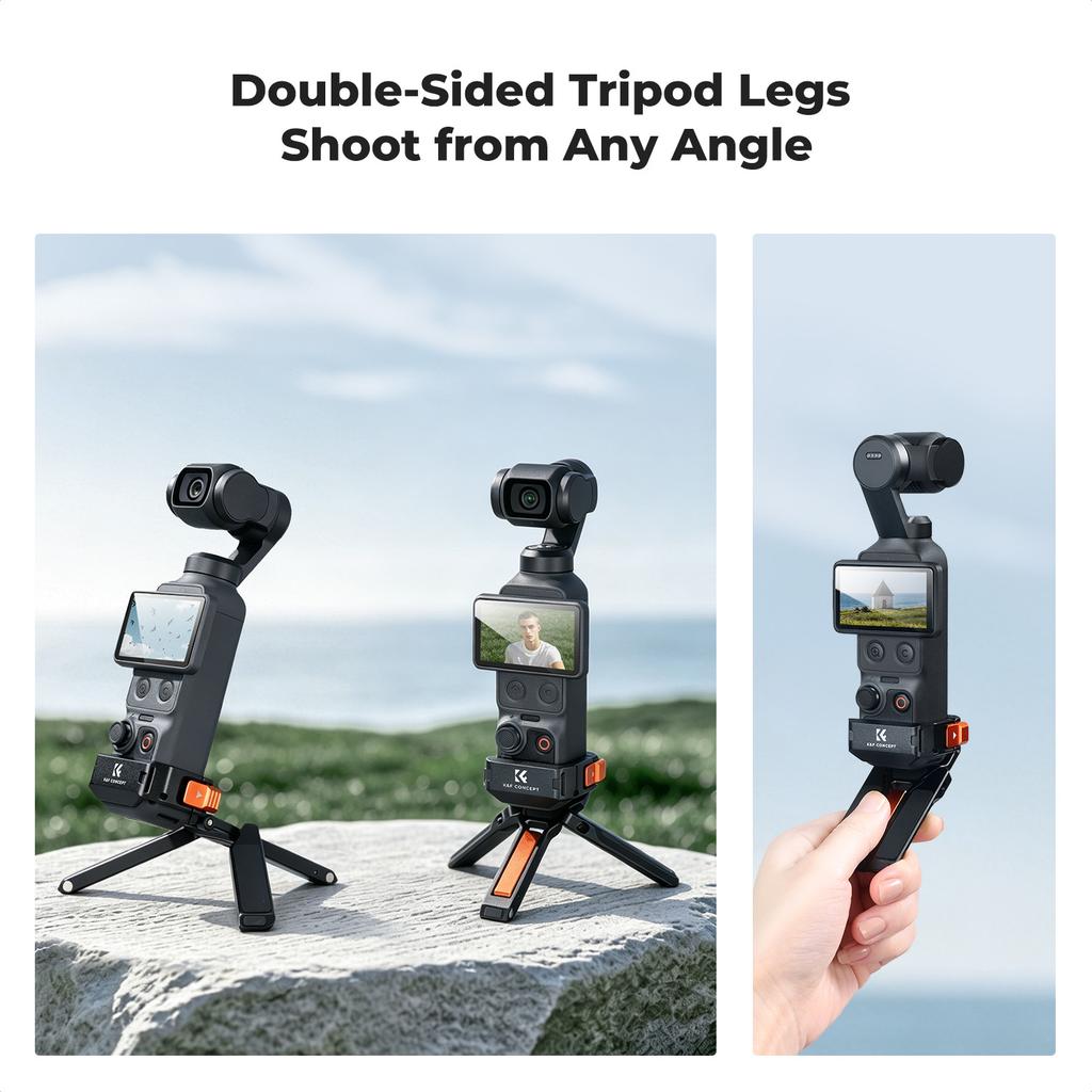 K&F CONCEPT Expansion Accessories for DJI Osmo Pocket 4/Pocket 3 Camera Screen Protector/Light/Case/Cage/Bag/Mount/Box Optional