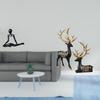 Creative Abstract Reindeer Thinker Statue Decorative Elk Figurine Unique Resin Sculpture for Bedroom