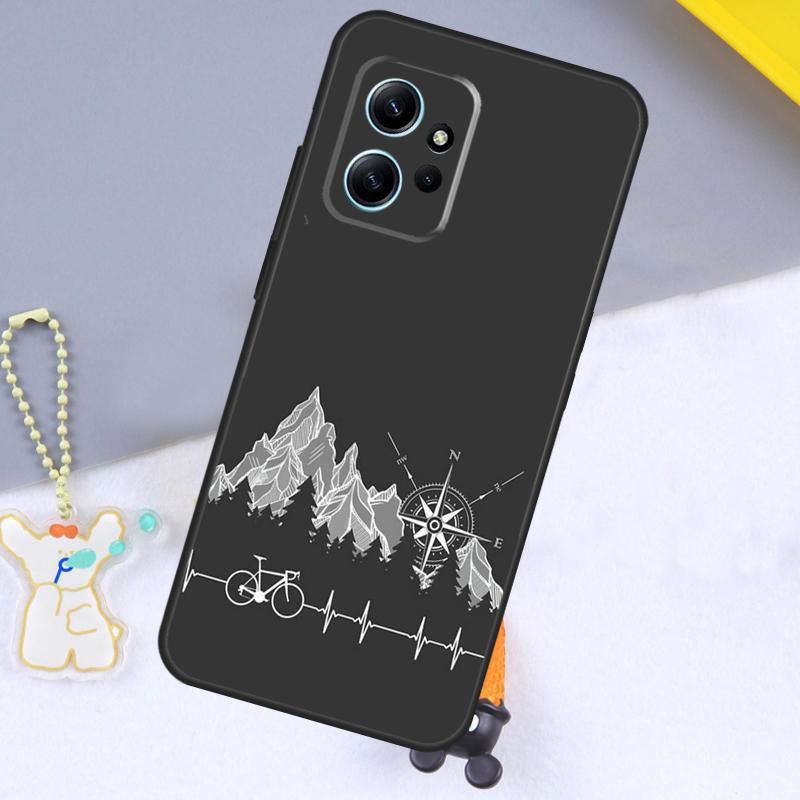 Mountain Bike Cycling Case For Xiaomi Redmi Note 14 13 9 10 11 12 15 Pro Plus Cover For Redmi 15 C 13C 12C 10C 14C